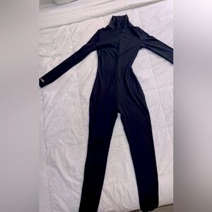 Chic Black Long Sleeve Jumpsuit
